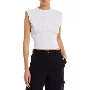 FRAME Empire Organic Cotton Sleeveless Top - Size XS